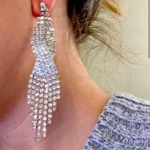 Set of 3 different crystal earrings